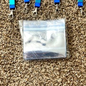 Insert badge holders pack of 10 with lanyards